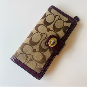Coach Leather & Canvas Wallet
